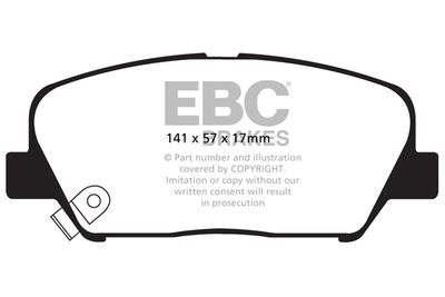 DP41856R EBC Brakes Комплект тормозных колодок, дисковый тормоз