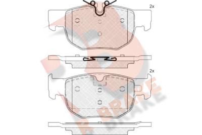 RB2444 R BRAKE Комплект тормозных колодок, дисковый тормоз