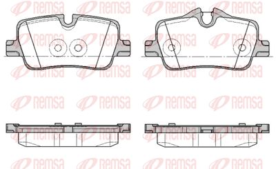 187300 REMSA Комплект тормозных колодок, дисковый тормоз