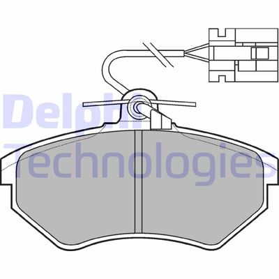 LP769 DELPHI Комплект тормозных колодок, дисковый тормоз