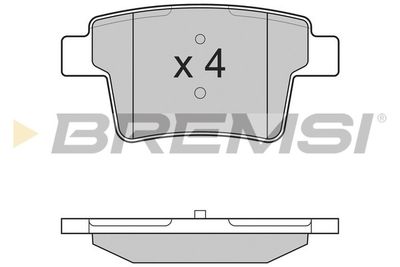 BP3266 BREMSI Комплект тормозных колодок, дисковый тормоз