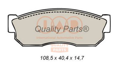 70413176 IAP QUALITY PARTS Комплект тормозных колодок, дисковый тормоз