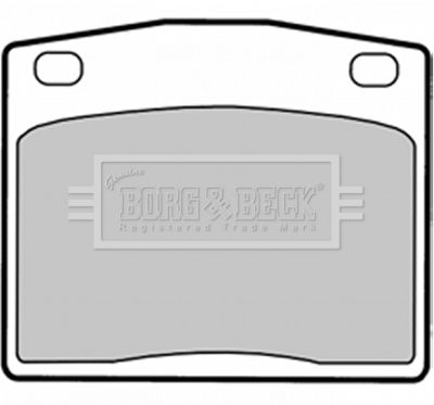BBP1287 BORG & BECK Комплект тормозных колодок, дисковый тормоз