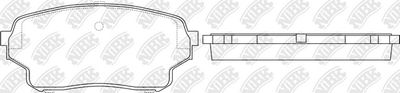 PN9806 NiBK Комплект тормозных колодок, дисковый тормоз