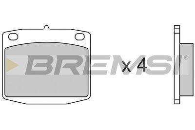 BP2173 BREMSI Комплект тормозных колодок, дисковый тормоз