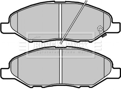 BBP2269 BORG & BECK Комплект тормозных колодок, дисковый тормоз