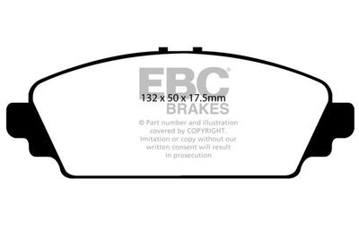 DP21544 EBC Brakes Комплект тормозных колодок, дисковый тормоз