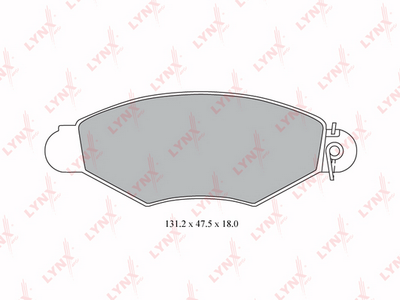 BD6309 LYNXauto Комплект тормозных колодок, дисковый тормоз