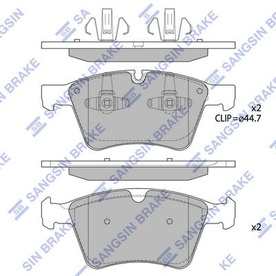 SP1935 Hi-Q Комплект тормозных колодок, дисковый тормоз