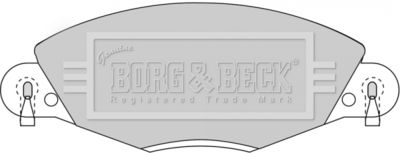BBP1723 BORG & BECK Комплект тормозных колодок, дисковый тормоз