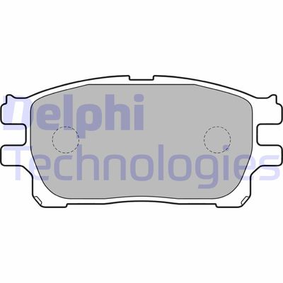 LP1784 DELPHI Комплект тормозных колодок, дисковый тормоз