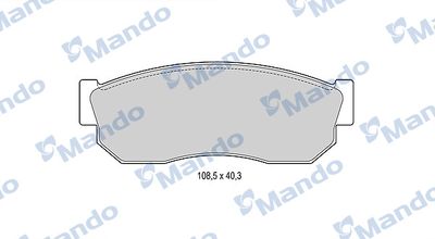MBF015816 MANDO Комплект тормозных колодок, дисковый тормоз