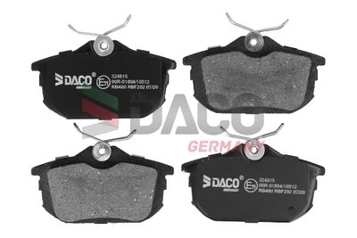 324815 DACO Germany Комплект тормозных колодок, дисковый тормоз