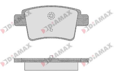 N09179 DIAMAX Комплект тормозных колодок, дисковый тормоз