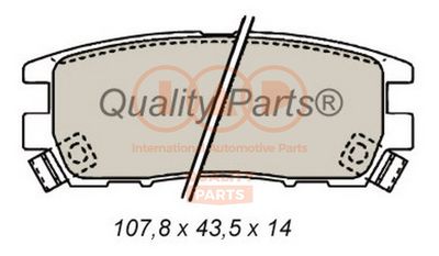 70412022 IAP QUALITY PARTS Комплект тормозных колодок, дисковый тормоз