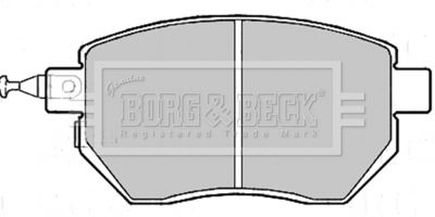 BBP2172 BORG & BECK Комплект тормозных колодок, дисковый тормоз