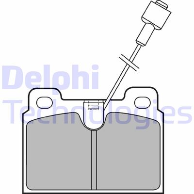 LP306 DELPHI Комплект тормозных колодок, дисковый тормоз