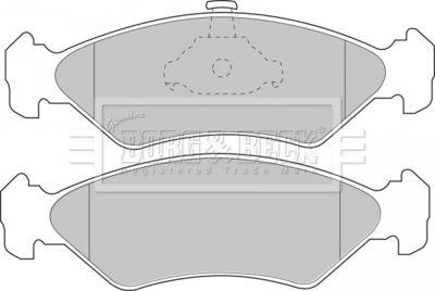 BBP1510 BORG & BECK Комплект тормозных колодок, дисковый тормоз