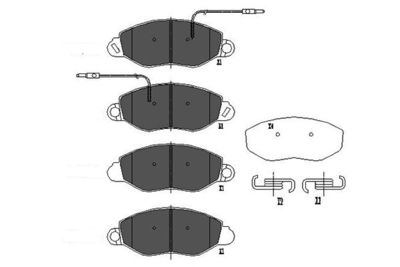 KBP6586 KAVO PARTS Комплект тормозных колодок, дисковый тормоз