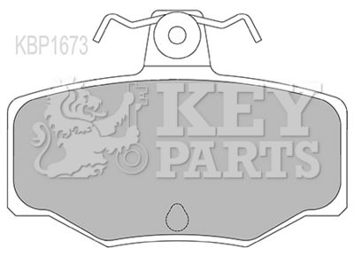 KBP1673 KEY PARTS Комплект тормозных колодок, дисковый тормоз