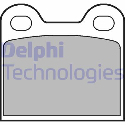 LP21 DELPHI Комплект тормозных колодок, дисковый тормоз