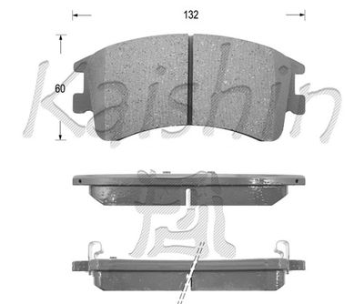 FK3125 KAISHIN Комплект тормозных колодок, дисковый тормоз