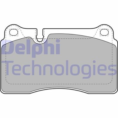 LP2012 DELPHI Комплект тормозных колодок, дисковый тормоз