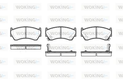P492302 WOKING Комплект тормозных колодок, дисковый тормоз