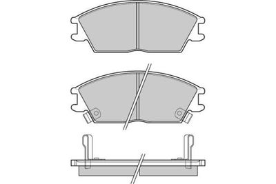 120293 E.T.F. Комплект тормозных колодок, дисковый тормоз