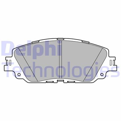 LP3596 DELPHI Комплект тормозных колодок, дисковый тормоз