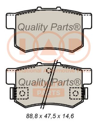 70406035 IAP QUALITY PARTS Комплект тормозных колодок, дисковый тормоз