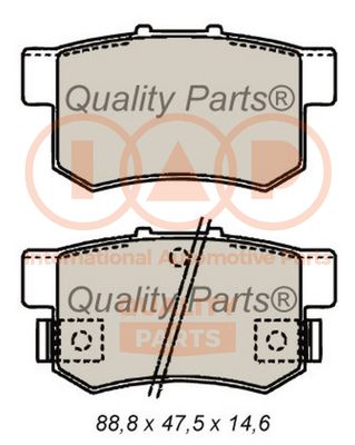 70406035P IAP QUALITY PARTS Комплект тормозных колодок, дисковый тормоз