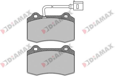 N09536 DIAMAX Комплект тормозных колодок, дисковый тормоз