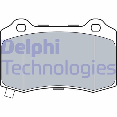 LP3547 DELPHI Комплект тормозных колодок, дисковый тормоз