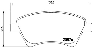 FK20222 KAISHIN Комплект тормозных колодок, дисковый тормоз