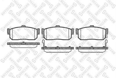 377012SX STELLOX Комплект тормозных колодок, дисковый тормоз