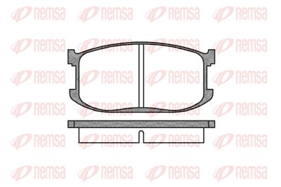 012600 REMSA Комплект тормозных колодок, дисковый тормоз