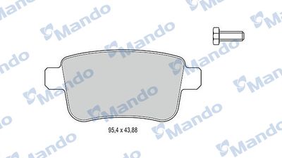 MBF015241 MANDO Комплект тормозных колодок, дисковый тормоз