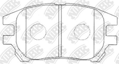 PN1481 NiBK Комплект тормозных колодок, дисковый тормоз
