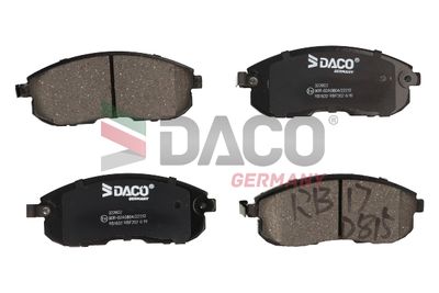 322602 DACO Germany Комплект тормозных колодок, дисковый тормоз