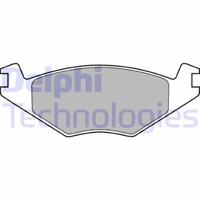 LP760 DELPHI Комплект тормозных колодок, дисковый тормоз