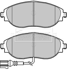 BBP2339 BORG & BECK Комплект тормозных колодок, дисковый тормоз