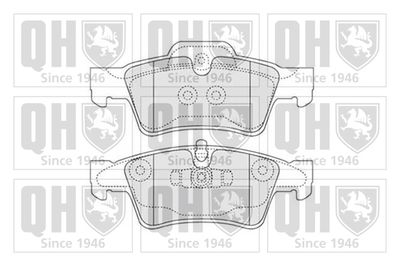 BP1525 QUINTON HAZELL Комплект тормозных колодок, дисковый тормоз