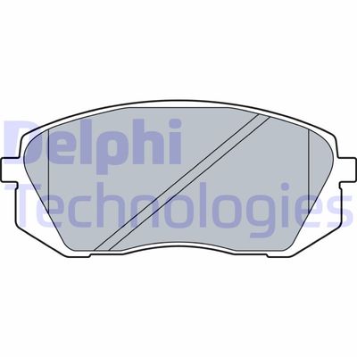 LP3535 DELPHI Комплект тормозных колодок, дисковый тормоз