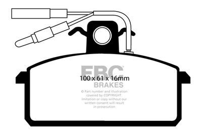 DP4102 EBC Brakes Комплект тормозных колодок, дисковый тормоз