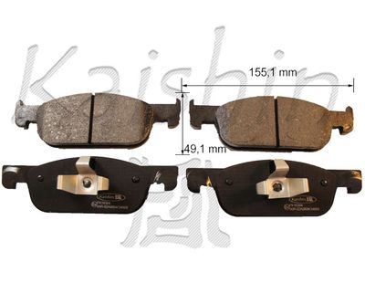 FK10304 KAISHIN Комплект тормозных колодок, дисковый тормоз