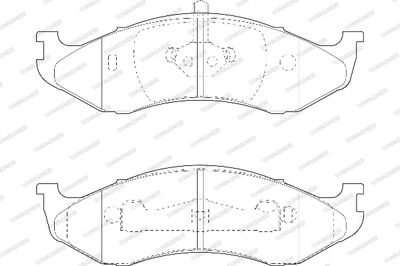 WBP21822B WAGNER Комплект тормозных колодок, дисковый тормоз