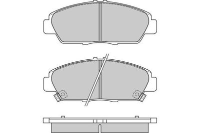 120621 E.T.F. Комплект тормозных колодок, дисковый тормоз
