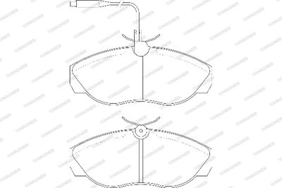 WBP21797A WAGNER Комплект тормозных колодок, дисковый тормоз
