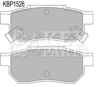 KBP1526 KEY PARTS Комплект тормозных колодок, дисковый тормоз